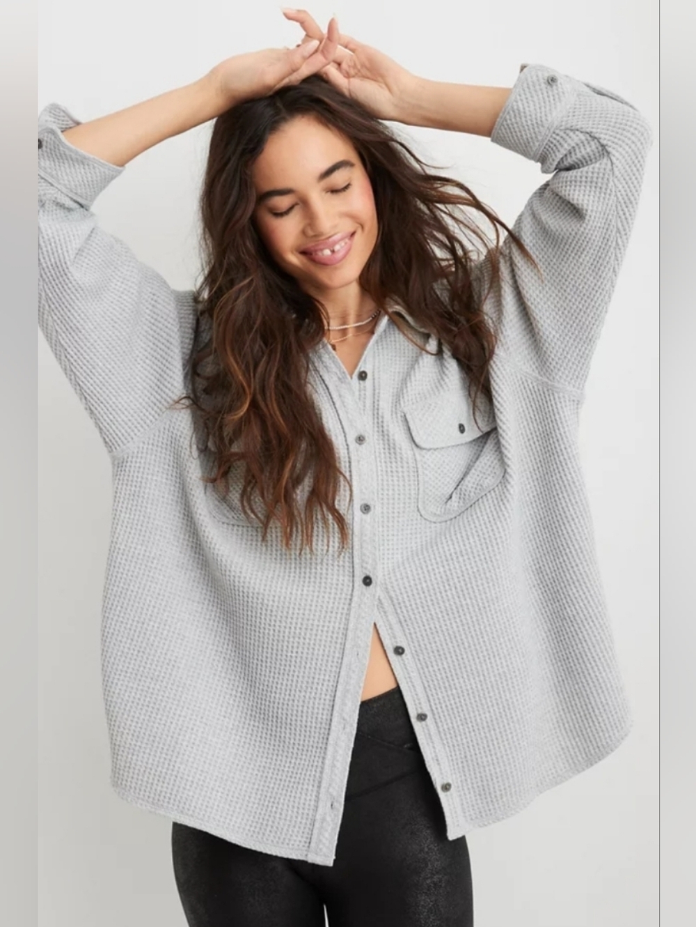 Aerie Lumberjane Waffle Shirt